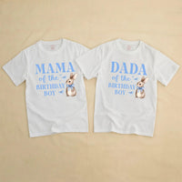 Some Bunny Is One Boy 1st Birthday Outfit with Watercolor Bunny Design Bubble Romper Matching Family Shirts Custom Names Soft Cotton
