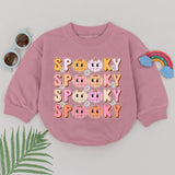 Spooky Dude Pumpkin Halloween Baby Romper for Girls Cheerful First Holiday Gift Newborn Playful Outfit Soft Cotton Boo Season Design