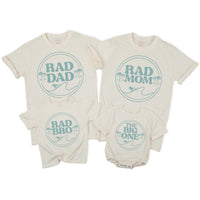 Surf 1st Birthday Shirt The Big One Rad Mom Dad Matching Family Outfits Vintage Teal Palm Tree Design Comfortable Cotton Toddler Gift