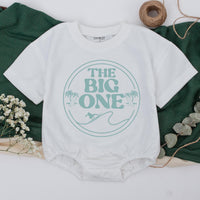 Surf 1st Birthday Shirt The Big One Rad Mom Dad Matching Family Outfits Vintage Teal Palm Tree Design Comfortable Cotton Toddler Gift