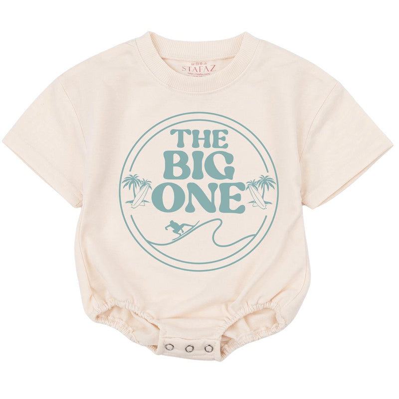 Surf 1st Birthday Shirt The Big One Rad Mom Dad Matching Family Outfits Vintage Teal Palm Tree Design Comfortable Cotton Toddler Gift