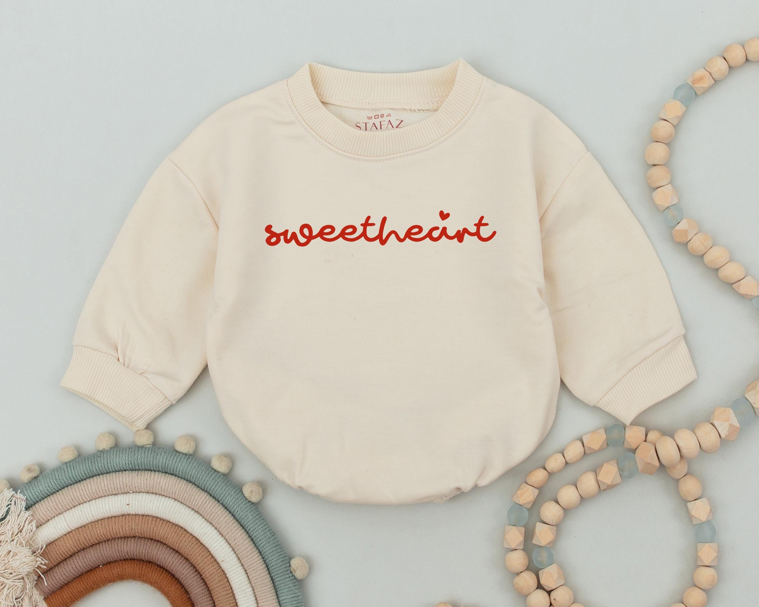 Sweetheart Bubble Romper for Baby's 1st Valentine's Day Soft Pink Red Heart Infant Outfit Perfect Newborn Gift Adorable Baby Clothes