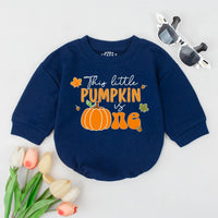 This Little Pumpkin Is One Fall Romper Baby Girl Birthday Outfit Autumn 1st Halloween Costume Soft Cotton Festive Design Gift