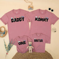 Transportation Birthday Family Matching Shirts for Mom Dad and Kids Custom Party Outfit Personalized Gift for Birthday Boy Celebration