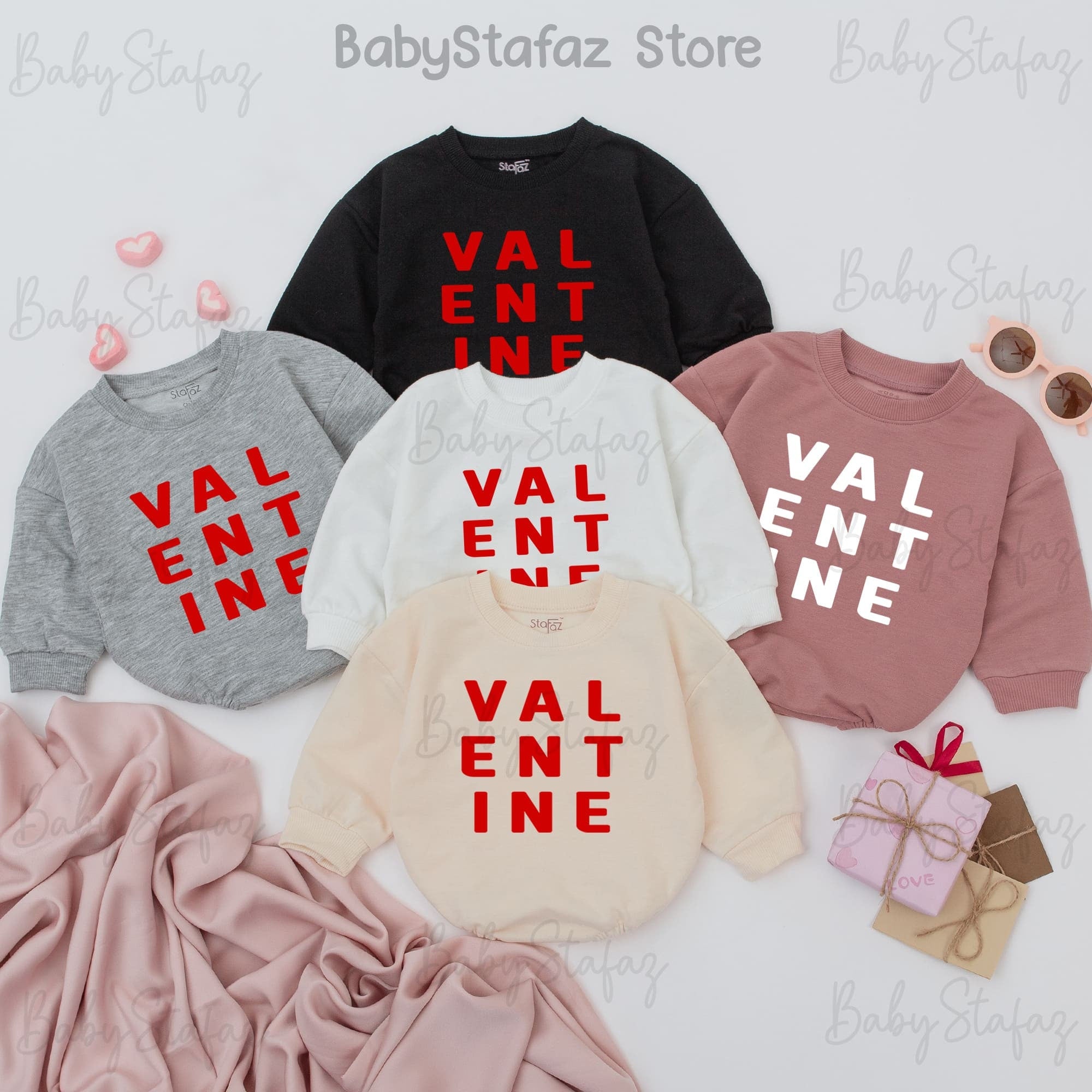 Valentine's Day Baby Romper Soft Pink Outfit for Girls First Holiday Minimalist Design Baby Shower Gift Comfortable Cotton Clothes