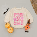 I Wear Pink for My Mom Boho Floral Baby Romper Breast Cancer Awareness Outfit Infant Pink Ribbon Bodysuit Gift for Baby Shower October