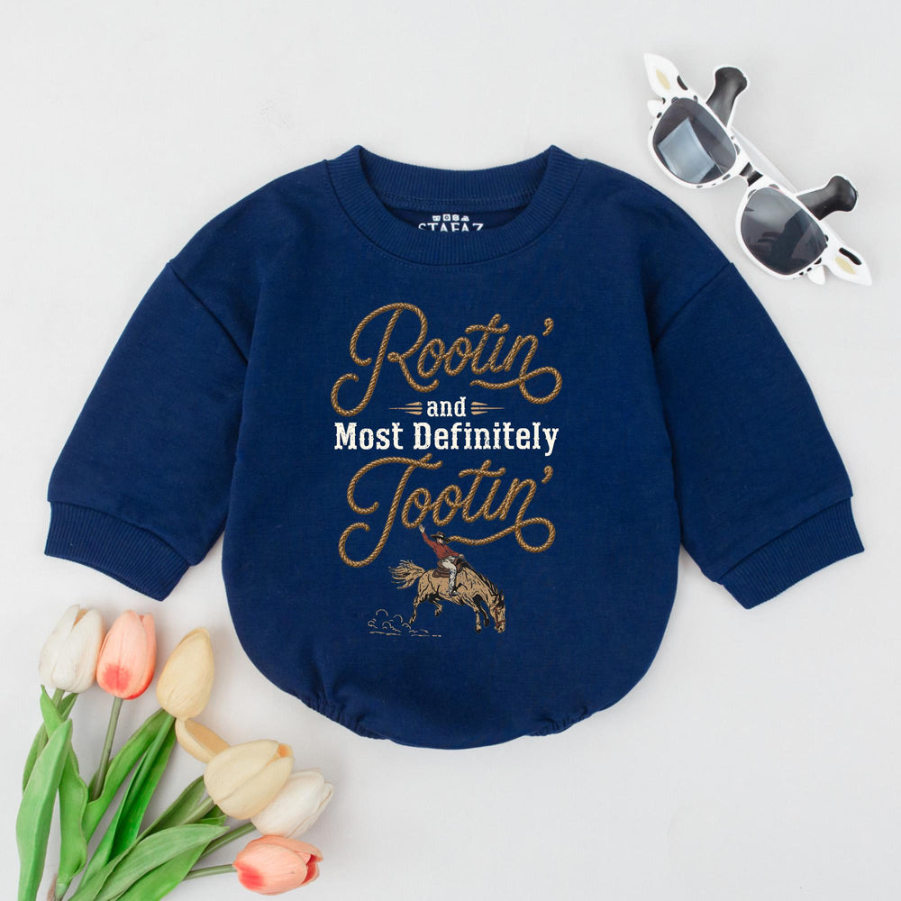 Western Baby Romper Rootin Tootin Cowboy Bodysuit Funny Country Infant Outfit Baby Shower Gift Comfortable Rodeo Birthday Clothes