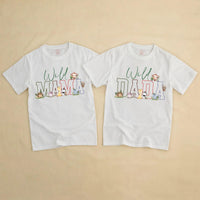 Wild One First Birthday Safari Family Shirts Custom Mama Dada Matching Tees Cute Animal Baby Boy Party Outfit Soft Cotton Design
